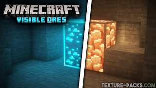 Visible Ores Texture Pack Download for Minecraft Highlighted Ores [upl. by Analle]