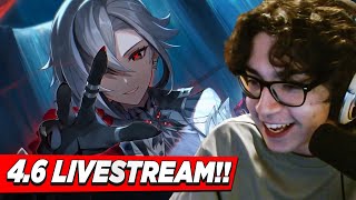 ARLECCCHINO LOOKS INSANE HUGE PATCH INCOMING  Genshin Impact 46 Livestream Reaction [upl. by Nosirrah486]