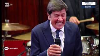 Gianni Morandi canta al Senato della Repubblica Italiana 0852023 [upl. by Monarski]