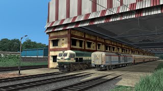 WDP4D Shunting EOG GENERATOR CAR amp UTKRISHT COACHES  ENGINE DECOUPLE FAIL [upl. by Garold925]