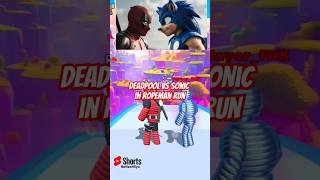 Ropeman run 🪢Deadpool vs Sonic Hedgehog Whos fastest shorts deadpool wolverine [upl. by Cressler]