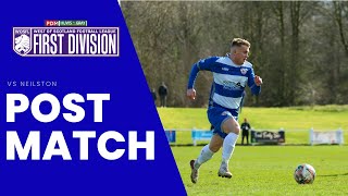 POST MATCH Kilwinning Rangers 15 Neilston [upl. by Dahl]