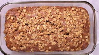 Oatmeal Banana Bread [upl. by Ahcsap174]