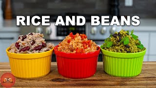 Say Goodbye To Boring Rice And Beans 3 Recipes [upl. by Micro]