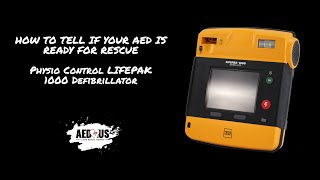 How To Tell If Your PhysioControl LIFEPAK 1000 Defibrillator Is Ready For Rescue  AEDUS [upl. by Sabian]