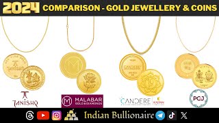 Tanishq vs Malabar vs PCJ vs Candere By Kalyan Jewellers  Where to buy Gold Jewellery amp Coins [upl. by Killoran435]