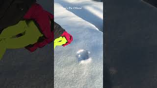 Creating snow star satisfying satisfyingvideo asmr snow starwars norway winter2024 india [upl. by Nuawd]