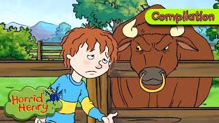 Henry and the Killer Bull  Horrid Henry Compilation  Cartoons for Kids [upl. by Sellers966]