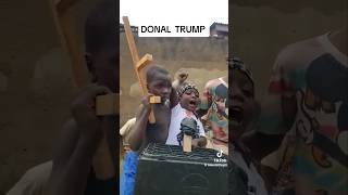 African Kids Reenact Trump Assassination Attempt 👀🎯 [upl. by Song892]