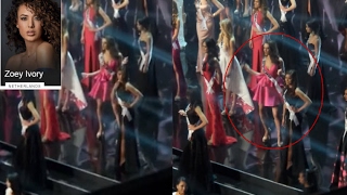 Miss Netherlands Dances to Single Ladies During Miss Universe 2016 Commercial Break [upl. by Rambow227]