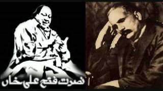 Nusrat fateh ali khan  Kabhi Ay Haqeeqat e Muntazir allama iqbal poetry [upl. by Chelton]