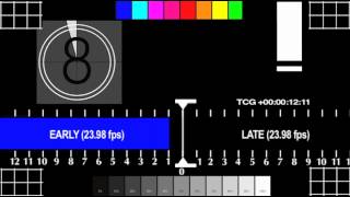 Audio Video Sync Test amp Calibration 23976fps [upl. by Eimmas872]