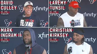 David Culley and Players Meet with the Media After Day 4 of Texans Training Camp [upl. by Elocn]