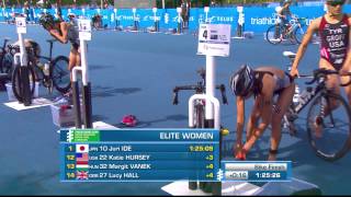 2014 ITU World Triathlon Grand Final Edmonton  Elite Womens Highlights [upl. by Annayehc]