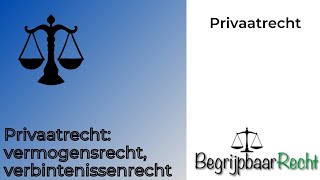 Privaatrecht vermogensrecht verbintenissenrecht [upl. by Lowis]