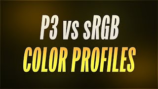 P3 vs sRGB Color Profiles Everything you need to know as a Product Designer [upl. by Kendry]