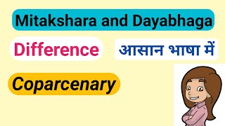 Dayabhaga and Mitakshara in Hindu law  Coparcenary in Hindu Law [upl. by Eldin83]