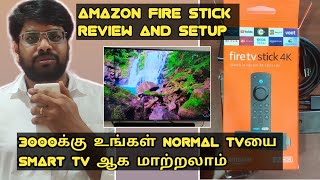 Amazon Fire TV stick 4K 2022  Set up amp Review in tamil  3000 ரூபாய்க்கு Smart TV ஆக மாற்றலாம் [upl. by Ynttirb]