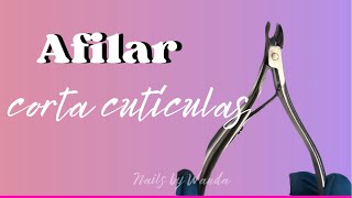 💖Cómo AFILAR un CORTA CUTICULASTIP para MANICURAS 💡 [upl. by Adnolat880]