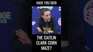 Caitlin Clark Was Butter And Now A Corn Maze shorts caitlinclark [upl. by Sesiom21]