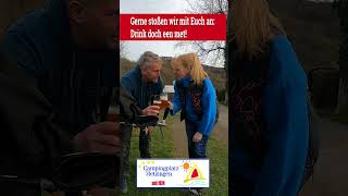 Bierzapfhahn auf der Parzelle beim Campingplatz Hetzingen in Nideggen Eifel NRW [upl. by Dnomyar]