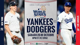 🔴EN VIVO JUEGO 2 SERIE MUNDIAL YANKEES VS DODGERS PREVIA [upl. by Georgeanna493]