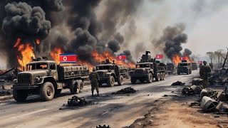 Great Tragedy Ukrainian Troops Destroy a Large Military Convoy Full of North Korean Soldiers [upl. by Hodosh]