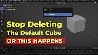 Stop deleting the default cube OR THIS HAPPENS [upl. by Roshan838]