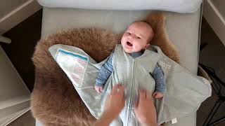 How to Swaddle a Baby 3 Ways with Halo Sleep Sack Swaddle [upl. by Elbam]