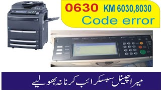 how to kyocera km 60308030Code Error 630520i420i code c4100c4200 latest video ghani trader [upl. by Olwen]