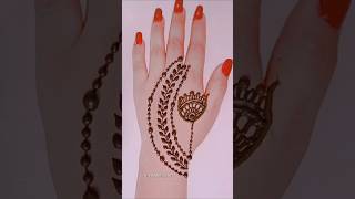 Best style back side mehndi design viralvideo trending mehandi shortsmehndidesignhennamehndi [upl. by Ecinna]