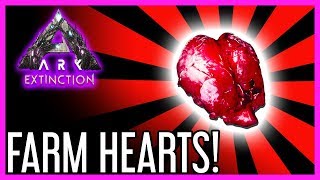 Farm Corrupt Hearts in ARK Extinction [upl. by Ayatnwahs235]