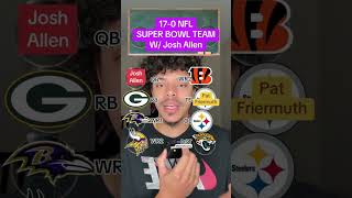 Imagine this 170 NFL Super Bowl Team with Josh Allen 👀🔥 nfl football [upl. by Yalahs]