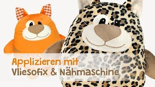 Nähen lernen Applizieren mit Nähmaschine amp Vliesofix®  kullaloo  Nähen für Kinder [upl. by Tadeas]