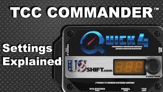 TCC Commander Settings Explained [upl. by Kluge182]