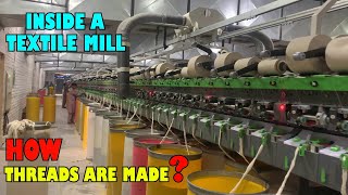 Cotton Yarn Manufacturing Process  How Cotton Yarn is made [upl. by Nett]