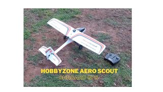 HobbyZone AeroScout Speed Test [upl. by Aimas878]