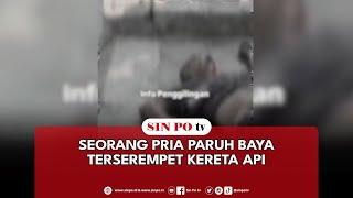 Seorang Pria Paruh Baya Terserempet Kereta Api [upl. by Nagad937]