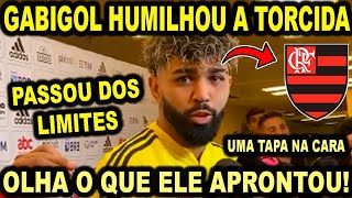 GABIGOL HUMILHOU A TORCIDA DO FLAMENGO OLHA O QUE ELE APRONTOU PASSOU DOS LIMITES TAPA NA CARA [upl. by Geri]