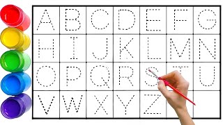 ABCD Alphabetskids drawing and alphabets learningcounting numbers and drawing shapesabc Kids song [upl. by Persian338]