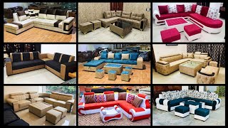 L shape sofa set design  Sofa set design 2023  Corner sofa  sofa colour combination  sofa design [upl. by Tersina563]