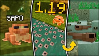 MINECRAFT 119  LANÇOU OS NOVOS SAPOS e GIRINOS da ATUALIZAÇÃO SELVAGEM [upl. by Lunnete]