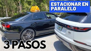 CÓMO ESTACIONAR TU CARRO EN PARALELO EN TRES PASOS [upl. by Agueda620]