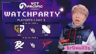 GEN vs DRX  PRX vs TLN VCT Pacific  Regular Season  WatchParty VALORANT [upl. by Yarak]