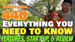 Is Husqvarna 440 Chainsaw the best Review Husky 440e How to Start vs Stihl MS261 20” 18” starting [upl. by Hecklau]