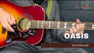 Oasis  Wonderwall  Guitar [upl. by Santana]