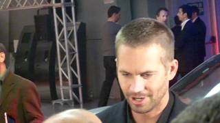 Paul Walker  Cast Fast and Furious 5 Live in Rome [upl. by Anrym171]