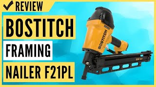 BOSTITCH Framing Nailer Round Head 112Inch to 312Inch Pneumatic F21PL Review [upl. by Aiuqcaj69]