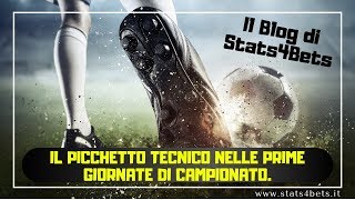 PICCHETTO TECNICO NELLE PRIME GIORNATE COME FARE  Stats4Bets [upl. by Ecadnarb627]