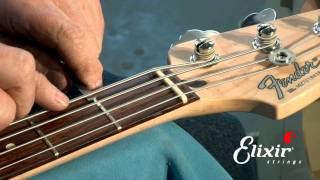 Setting Up Your Bass Guitar Nut Action Height Adjustment Step 3 of 4  ELIXIR Strings [upl. by Nicoli]